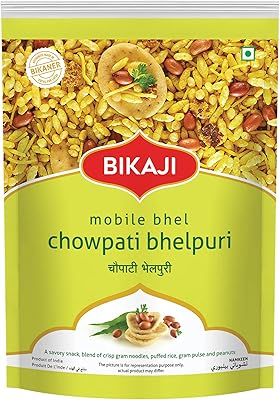 Bikaji chowpati bhelpuri - sachet de 300 g | croustillant et croquant |