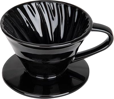 Cafetière goutte à goutte en céramique mind reader, avec parois en spirale, outil