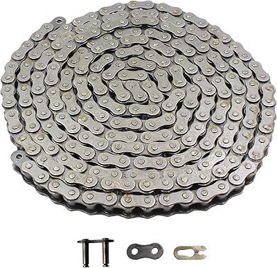 Chaîne à rouleaux #40 x 10 pieds avec 1 maillon de connexion/maître, taille