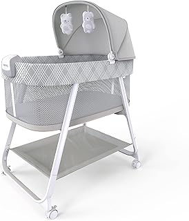 Lit bébé apaisant ingenuity lolanite avec roulettes verrouillables et veilleuse, pour nouveau-nés jusqu'à