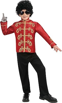 Accessoire de costume de veste militaire de luxe pour enfants michael jackson petite