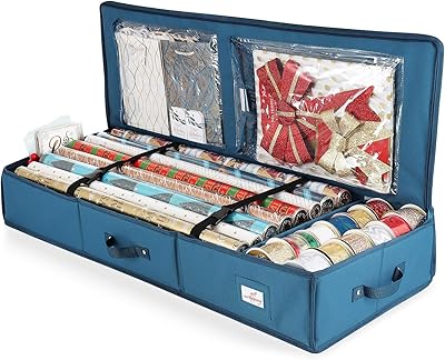 Boîte de rangement de luxe en papier d'emballage de noël - conteneur