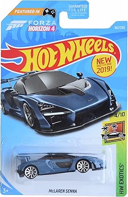Voiture jouet hot wheels exotics mclaren senna 4/10 [bleu]