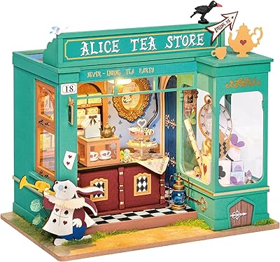 Kit de maison de poupée miniature robottime pour filles avec accessoires kit