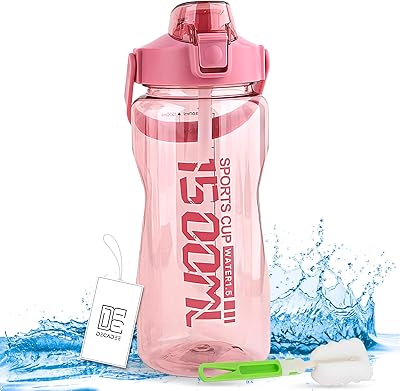 Bouteille d'eau decadee de 1500 ml sans bpa avec couvercle rabattable étanche