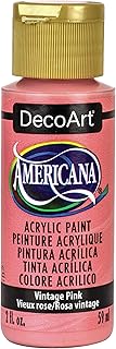 Décor acrylique americana rose vintage 59 mil