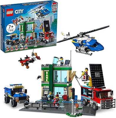 Ensemble de construction lego city la poursuite de la police à la banque