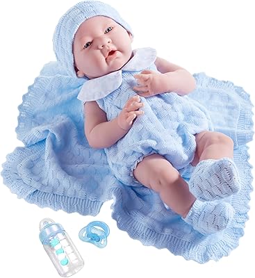 Poupée réaliste bébé fille gc toys la newborn, 15", bleu