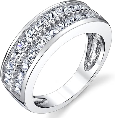 Bague de fiançailles pour hommes en argent sterling, bague de fiançailles avec zircone