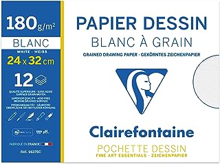 California 96175c papier à dessin grain (paquet de 12 feuilles)
