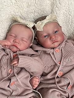 Poupées bébé reborn 19 pouces, poupées jumeaux reborn en silicone, corps lesté