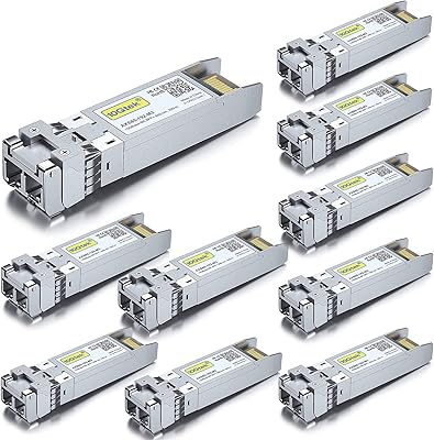10gtek pour cisco sfp-10g-sr module récepteur sfp+ 10 gb s 10gbase-sr mmf