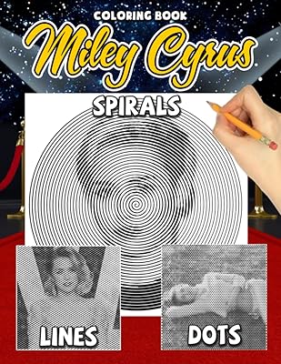 Livre de coloriage en spirales dots lines de m͚ilëy cyrüs : de magnifiques
