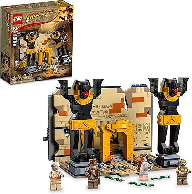 Lego indiana jones l'évasion du tombeau perdu 77013 jouet de construction comprenant la maman