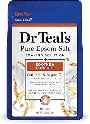 Sel de bain d'epsom du dr teal's pour apaiser et réconforter avec du