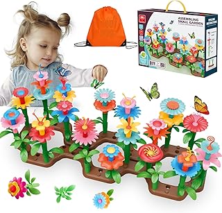 Kit de construction de jardin de fleurs mostob jouet pour filles de 3