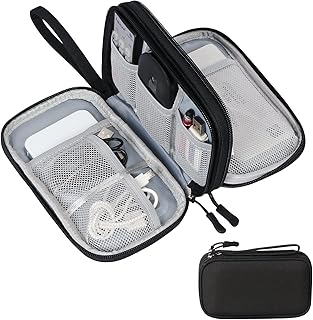 Sac de rangement pour accessoires électroniques portables, sac de rangement pour câbles, sac de voyage pour banque d'alimentation usb, carte sd, câble de chargement, écouteurs, adaptateurs, accessoires pour appareil photo. Diaytar : La plateforme qui démocratise le shopping en ligne au Sénégal