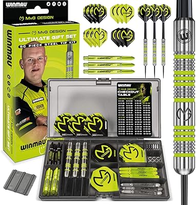 Coffrets cadeaux winmau michael van gerwen mvg jeu de fléchettes 50 pièces avec 4. Diaytar : Des prix mini pour un service maxi