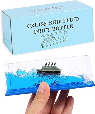 Jomkit bouteille de dérive de bateau de croisière liquide jouet insubmersible dans une boîte