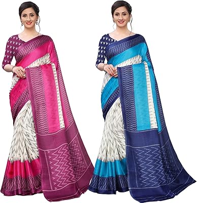 Ensemble sari bhakarwadi pour femmes (paquet de 2)