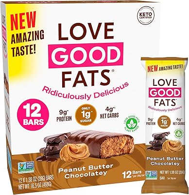 Barres love good fats - chocolaté au beurre de cacahuète - barre protéinée