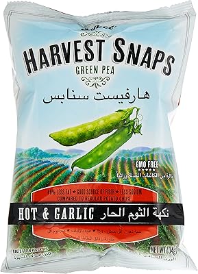 HARVEST SNAPS POIS VERTS, 34G