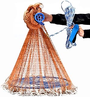 Filet de pêche américain topineer avec cadre en nylon haute résistance pour eau
