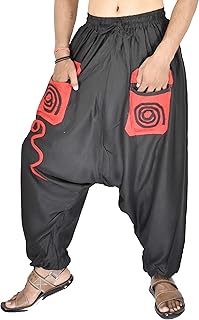 Pantalon de yoga coupe ample baleine blanche pour hommes et femmes, pantalon hippie
