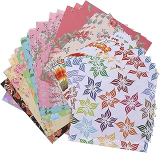 120 feuilles de papier origami carré pliant papier bricolage artisanat double face papier