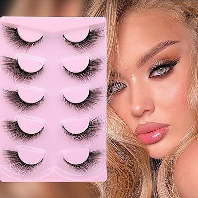 Newcally cils vison moelleux unique renard yeux cils 6d faux cils aspect naturel