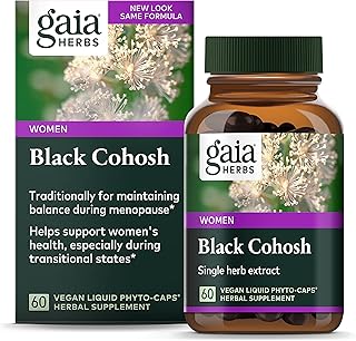 Gélules liquides végétariennes d'actée à grappes noires gaia herb, 60 capsules - favorise