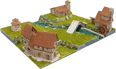 Kit de modèle de diorama rural