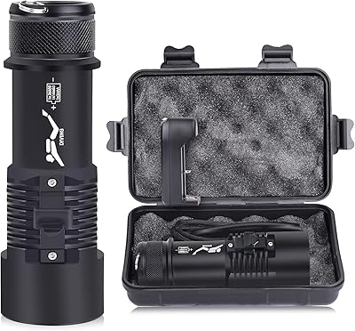 Lampe de poche de plongée sous-marine lampe 6000 lumens 4 modes d'éclairage