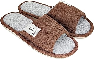 Akod pantoufles de maison unisexes en lin, sandales d'été antidérapantes à bout ouvert pour usage intérieur et extérieur. Plus de choix, moins de dépenses avec Diaytar