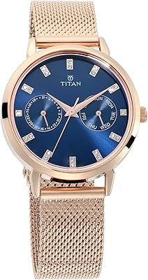 Montre décontractée titan pour femme analogique en acier inoxydable - 2569wm05
