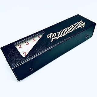 JEU DE TUILES DE RAMI DOMINOS DE LUXE, 106 TUILES, 4 SUPPORTS ROBUSTES