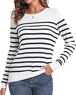 Pull slim col rond femme 100% coton tricoté doux