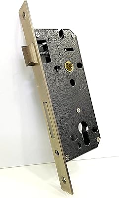 Serrure de porte à mortaise romax, corps de serrure avec plaque avant