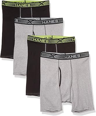Boxer sport x-temp comfort brief 4-pack hanes ultimate homme