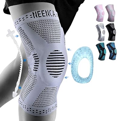 Orthèse de genou professionnelle nykaa, manchons de compression du genou avec coussinet