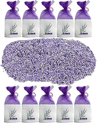 Mamatoons 200g de boutons de fleurs de lavande séchées avec 10 sachets
