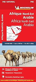 Afrique nord-est, arabie - carte nationale michelin 745 : map
