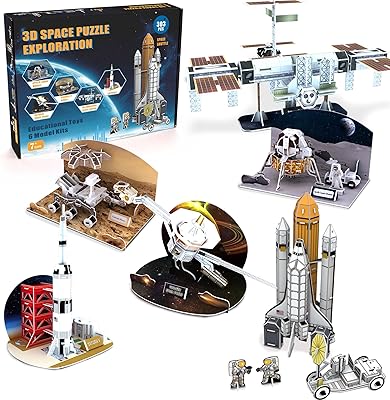 Ensemble de puzzle spatial 3d fanbusa pour enfants, puzzles spatiaux pour garçons