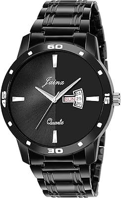 Montre analogique pour hommes avec fonction jour et date