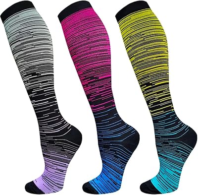 Bas de contention pour hommes et femmes (3 paires, 10-15 mm)
