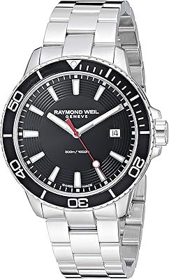 Montre à quartz tango 300 avec bracelet en acier inoxydable pour homme, argent