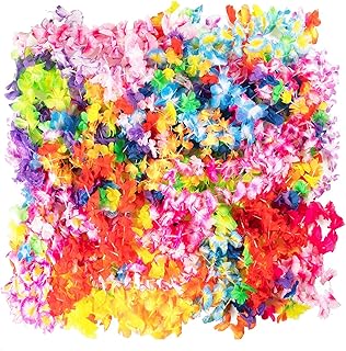 Electrfire collier leis hawaïen luau tropical fleur hawaïenne lee cadeaux de fête à