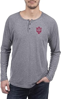 Chemise à manches longues henley gris chiné top of the world pour hommes