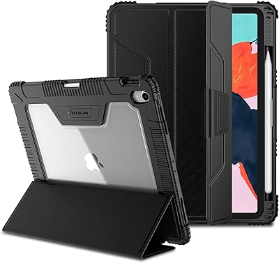 Étui nillkin pour ipad pro 12.9 2018 avec porte-crayon apple pour crayons, fonction