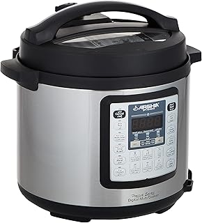 Autocuiseur numérique arshia, 6 litres, ep118-2372, noir, 'garantie fabricant 1 an'